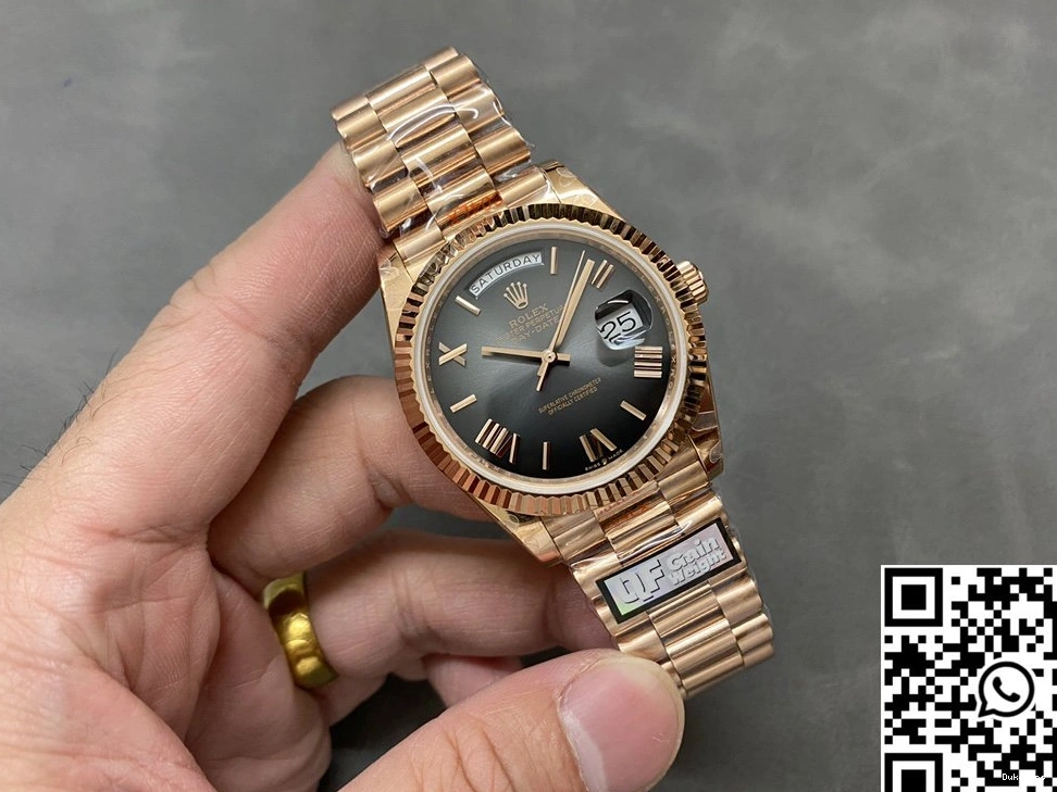 228235-0055 Day QF Steel Dial v5 Tungsten Rolex Date Factory Grey 0317